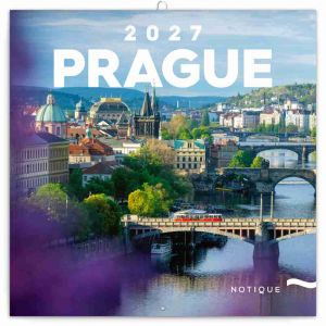 Kalendář nástěnný poznámkový Praha 2027, 30cm x 30cm, PGP-36338