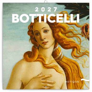 Kalendář nástěnný poznámkový Sandro Botticelli 2027, 30cm x 30cm, PGP-36996-V