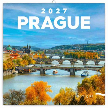 Kalendář nástěnný poznámkový Praha  2027, 20cm x 20cm, PGP-36982