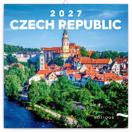 Kalendář nástěnný poznámkový Česká republika  2027, 20cm x 20cm, PGP-36985