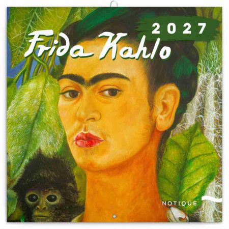 Kalendář nástěnný poznámkový Frida Kahlo 2027, 30cm x 30cm, PGP-36829-V