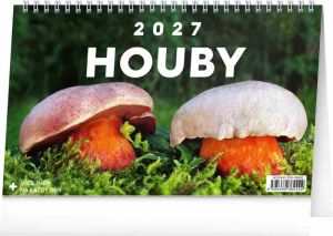 Kalendář stolní Houby 2027, 23,1cm x 14,5cm, PGS-36942