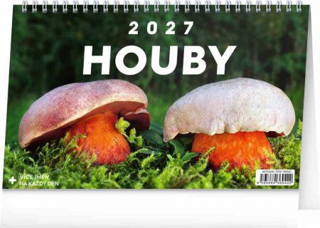 Kalendář stolní Houby 2027, 23,1cm x 14,5cm, PGS-36942