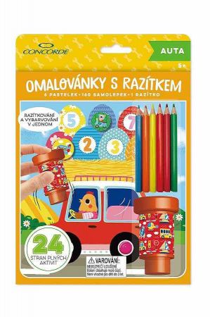 Omalovánky s razítkem CONCORDE Auta