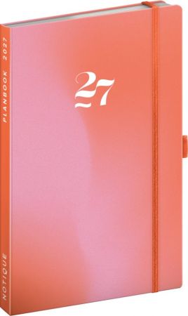 Diář/notes PLANBOOK Korál 2027, 13cm x 21cm, PGD-37233-V
