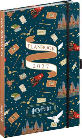 Diář/notes PLANBOOK Harry Potter – Bradavický expres 2027, 13cm x 21cm, PGD-37235-V