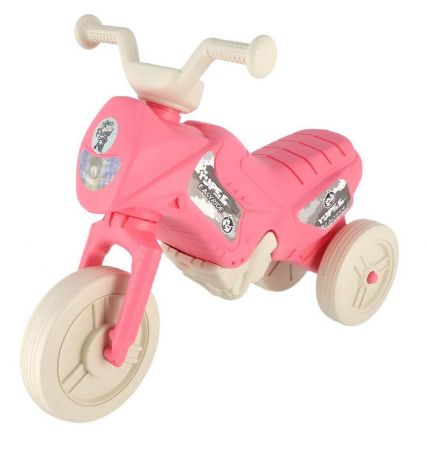 Odrážedlo Enduro Yupee pastelově růžové malé výška sedadla 26cm nosnost do 25kg 12m+
