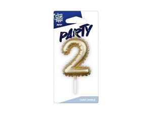 Dortová svíčka MFP č. 2 zlatá