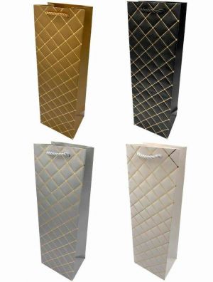 Dárková taška na láhev 36 × 12 × 10 cm – mix motivů