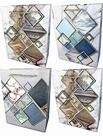 Dárková taška geometrický vzor A5 23 × 18 × 10 cm