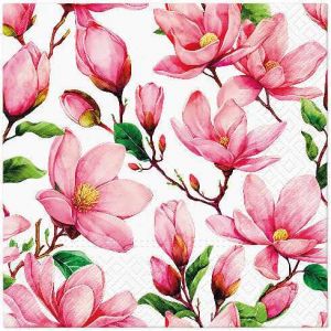 Ubrousky PAW Dekor L (20ks) Pink Bloom