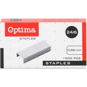 Spony do sešívačky OPTIMA 24/6 zinkové