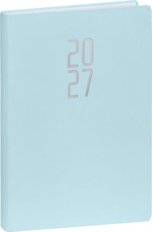 Diář denní Ponza 2027, světle modrý, 15cm x 21cm, PGD-DA5PO-7081