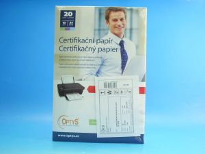 Papír certifikační ZELENÝ A4 /OP1577/