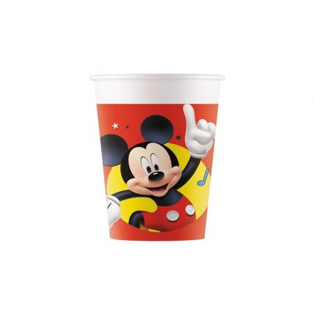 Kelímky papírové Mickey 200 ml, 8 ks
