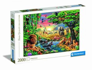 Puzzle 2000 dílků Africké setkání