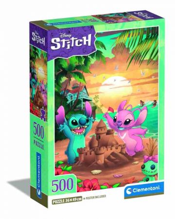 Puzzle 500 dílků Disney Lilo & Stitch - Stitch & Angel