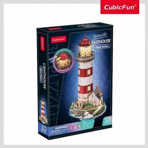 CubicFun - Puzzle 3D s LED Noční edice: Maják 72 dílků