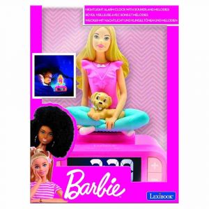 Lexibook budík Barbie se svítící figurkou