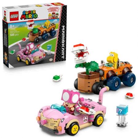 LEGO® Super Mario™ 72044 Mario Kart™ – Piranha Plant a honička v autech