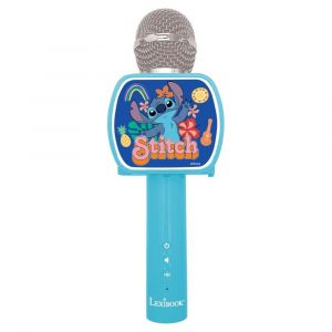 Lexibook bezdrátový karaoke mikrofon Stitch s držákem na telefon
