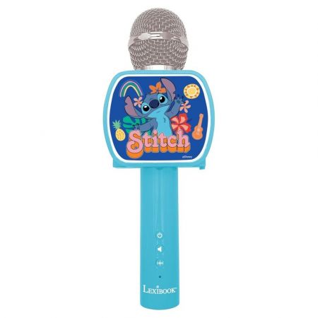 Lexibook bezdrátový karaoke mikrofon Stitch s držákem na telefon