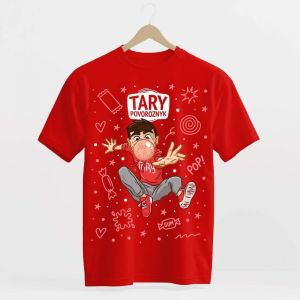 Tary Povoroznyk Tričko Žvejka jahoda červené L