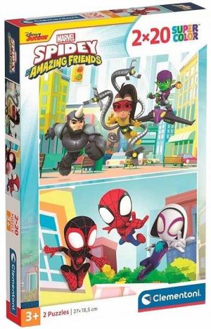 Puzzle 40 Spidey a jeho úžasní kamarádi 2x20 dílků
