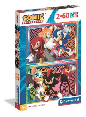 Puzzle 2x60 dílků Sonic the Hedgehog