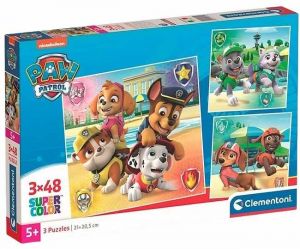 Puzzle dílků 3x48 Tlapková Patrola