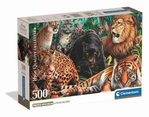 Puzzle 500 dílků Divoké kočky