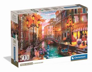 Puzzle 500 dílků Západ slunce nad Benátkami