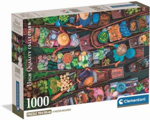 Puzzle 1000 dílků Thajský plovoucí trh
