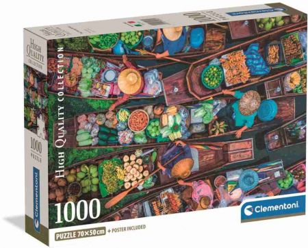 Puzzle 1000 dílků Thajský plovoucí trh