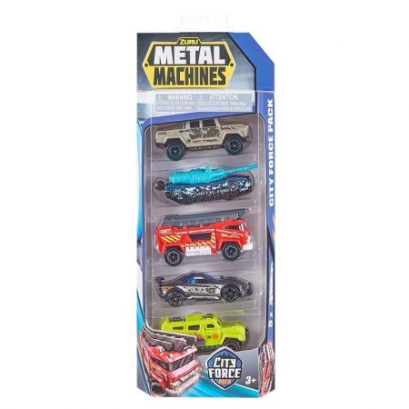 Metal Machines City force Sada aut 5 ks