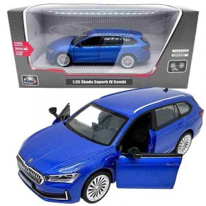 Škoda Superb IV Combi modré 1:35