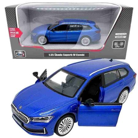 Škoda Superb IV Combi modré 1:35