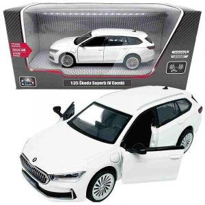 Škoda Superb IV Combi bílé 1:35