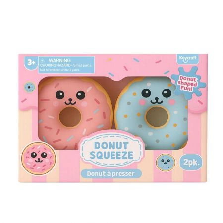 Mačkací Donut s obličejem 2 ks