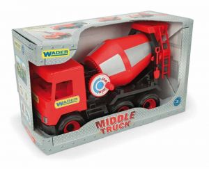 Middle Truck míchačka - červená