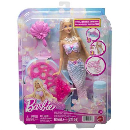 Barbie bubbletastic mořská panna s bublinkovou ploutví