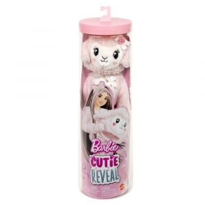 Barbie cutie reveal Barbie a starostliví medvídci sladké mašle - růžové jehně