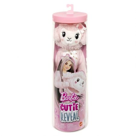 Barbie cutie reveal Barbie a starostliví medvídci sladké mašle - růžové jehně