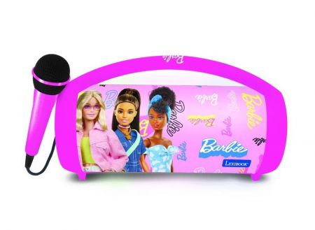 Lexibook bluetooth reproduktor Barbie s mikrofonem svítící