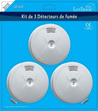 Lexibook 3x detektor kouře s bateriemi