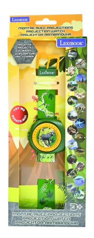 Lexibook digitální promítací hodinky Dinosaurus s 20 obrázky