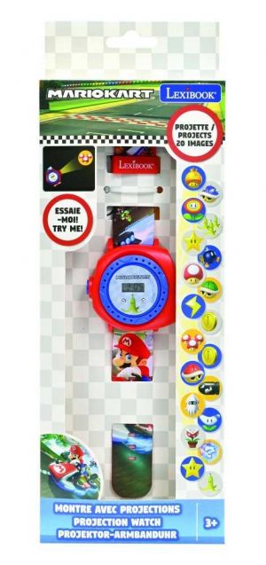 Lexibook digitální promítací hodinky Mario s 20 obrázky