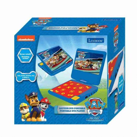 Lexibook přenosný DVD přehrávač 7" Tlapková Patrola