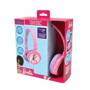 Lexibook skládací drátová sluchátka Barbie s limitem hlasitosti