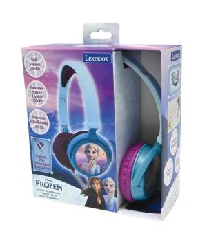 Lexibook skládací drátová sluchátka Frozen s limitem hlasitosti